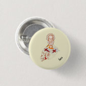 Godsdienstige Button: Sinterklaas Ronde Button 3,2 Cm (Voorkant /achterkant)