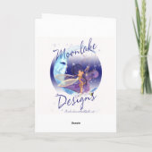 Godsdienstige de Kerstkaart van de Engel van de Feestdagen Kaart (Achterkant)