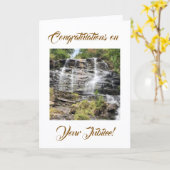 Godsdienstige, gefeliciteerd met uw jubileum, Kaar Kaart (Gele Bloem)