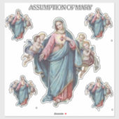 Godsdienstige Gezegende Maagd Aanname van Maria En Sticker (Vel)