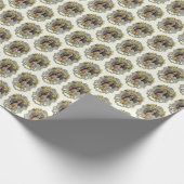 Godsdienstige heilige Jezus Elegant wrapping Pape Cadeaupapier (Hoek)