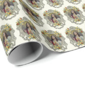 Godsdienstige heilige Jezus Elegant wrapping Pape Cadeaupapier (Rol Hoek)