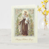 Godsdienstige Heilige Moeder Mary Our Dame Mt. Kaart (Gele Bloem)