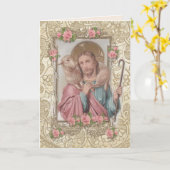 Godsdienstige Jezus Goede Herder Bijbel  Kaart (Gele Bloem)