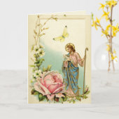  Godsdienstige Jezus Goede Herder Bloemen Kaart (Gele Bloem)