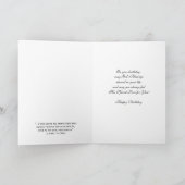 Godsdienstige Kaart Brithday - Kruis & Duif (Binnen)