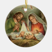 Godsdienstige  kerstfeestdag Jezus Mary  Keramisch Ornament (Voorkant)