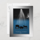 Godsdienstige Kerstmis, Geboorte van Christus, Feestdagenkaart (Voorkant / Achterkant)