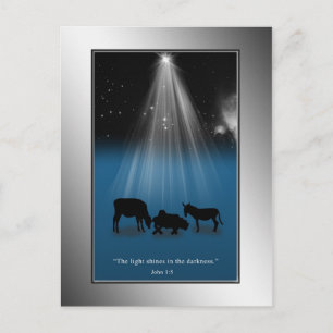 Godsdienstige Kerstmis, Geboorte van Christus, Feestdagenkaart