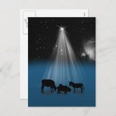 Godsdienstige Kerstmis, Geboorte van Christus, Feestdagenkaart (Voorkant / Achterkant)