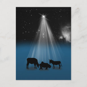 Godsdienstige Kerstmis, Geboorte van Christus, Feestdagenkaart