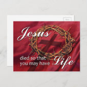 Godsdienstige Pasen Feestdagenkaart (Voorkant / Achterkant)