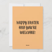 GODSDIENSTIGE PASEN KAART GRAPPIG (Achterkant)