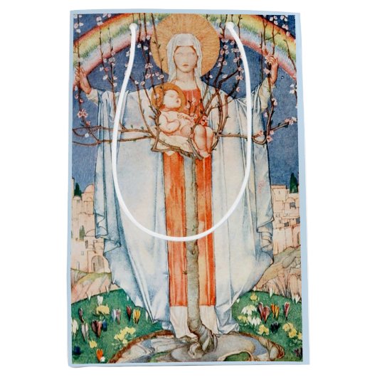 godsdienstige Pasen Medium Cadeauzakje (Voorkant)