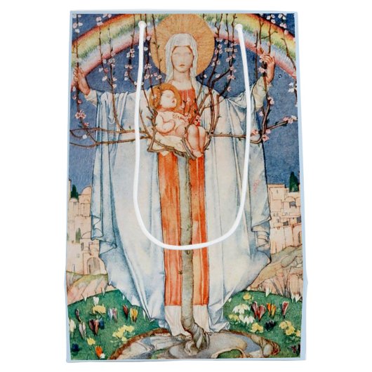  godsdienstige Pasen Medium Cadeauzakje (Achterkant)