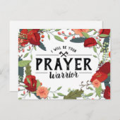 Godsdienstige steun, zal ik uw Strijder van het Briefkaart (Voorkant / Achterkant)