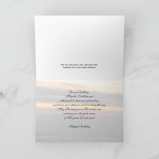 Godsdienstige Verjaardag Kaart — Godsdienstige Zeg (Binnen)