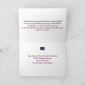 Godsdienstige Vrolijke Kerstmis van de Kaart van (Binnen)