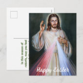 Godsdienstpaasherstel Jezus reurrectie Feestdagenkaart (Voorkant / Achterkant)