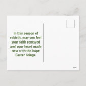 Godsdienstpaasherstel Jezus reurrectie Feestdagenkaart (Achterkant)