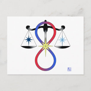 Godsdienstsymbool Pagan spiritualiteit Briefkaart