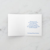 Godsdienstsympathie Dank u opmerking Kaart - Blauw (Binnen)