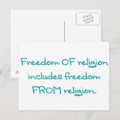 Godsdienstvrijheid Briefkaart (Voorkant / Achterkant)