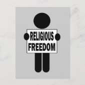 Godsdienstvrijheid Briefkaart (Voorkant)