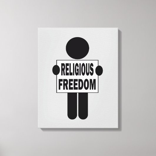 Godsdienstvrijheid Canvas Afdruk (Voorkant)