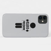 Godsdienstvrijheid Case-Mate iPhone Case (Achterkant (horizontaal))