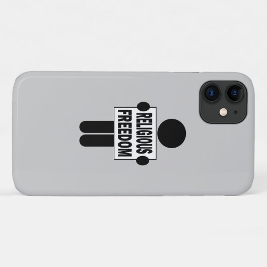 Godsdienstvrijheid Case-Mate iPhone Case (Achterkant (horizontaal))