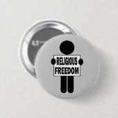 Godsdienstvrijheid Ronde Button 5,7 Cm (Voorkant /achterkant)