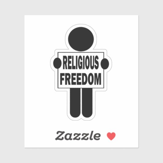 Godsdienstvrijheid Sticker (Vel)