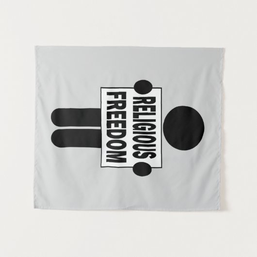Godsdienstvrijheid Wandkleed (Voorkant (horizontaal))