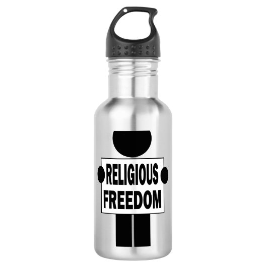 Godsdienstvrijheid Waterfles (Voorkant)