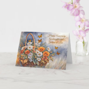 Godsdochter en Godson in Law Husband Jubileum Kaart