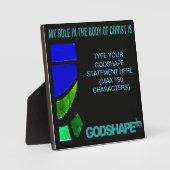 GodShape Statement DESK EASEL - GLAS IN LOOD Fotoplaat (Voorkant)