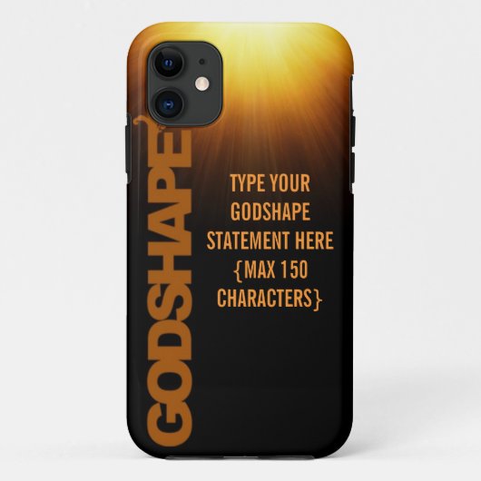 GodShape Statement-TEKST 3 - SUNBURST Case-Mate iPhone Case (Achterkant)