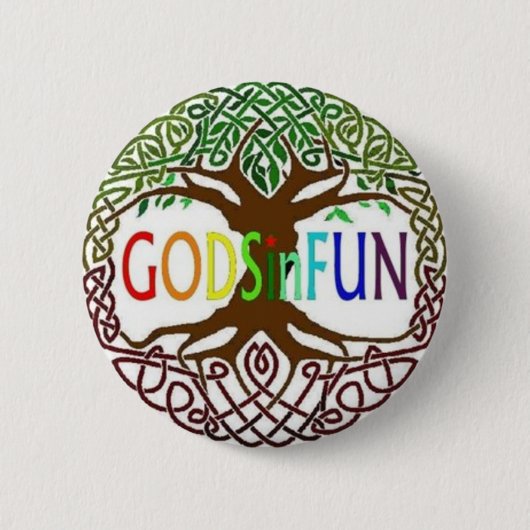 GODSinFUN  Ronde Button 5,7 Cm (Voorkant)