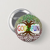 GODSinFUN  Ronde Button 5,7 Cm (Voorkant /achterkant)
