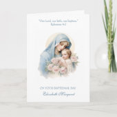 Godskind doop baby meisje doop Maria Jezus Kaart (Voorkant)
