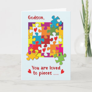 Godson Birthday Puzzle Love to Pieceks Kaart