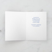 Godson Custom Photo Name High School Afstuderen Kaart (Binnen)