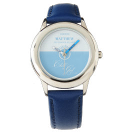 Godson Doop Blauw Kind van God Gepersonaliseerd Horloge