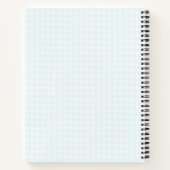 Godson Doop Blauw Kind van God Gepersonaliseerd Notitieboek (Achterkant)