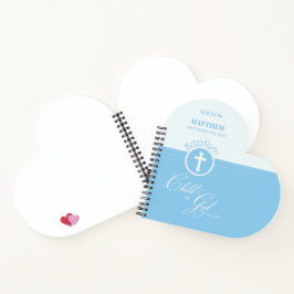 Godson Doop Blauw Kind van God Gepersonaliseerd Notitieboek
