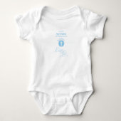 Godson Doop Blauw Kind van God Gepersonaliseerd Romper (Voorkant)