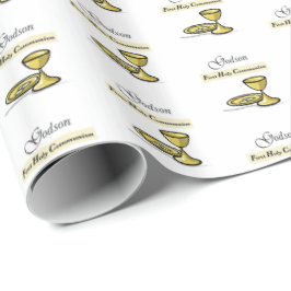 Godson eerste communie kelk cadeaupapier