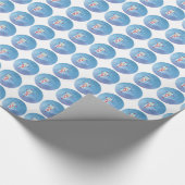 Godson, Eerste Heilige Communie, Blauw Cadeaupapier (Hoek)