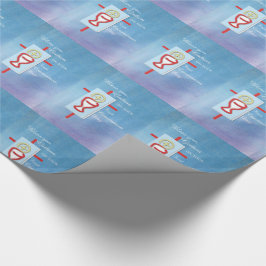 Godson, Eerste Heilige Communie, Blauw Cadeaupapier